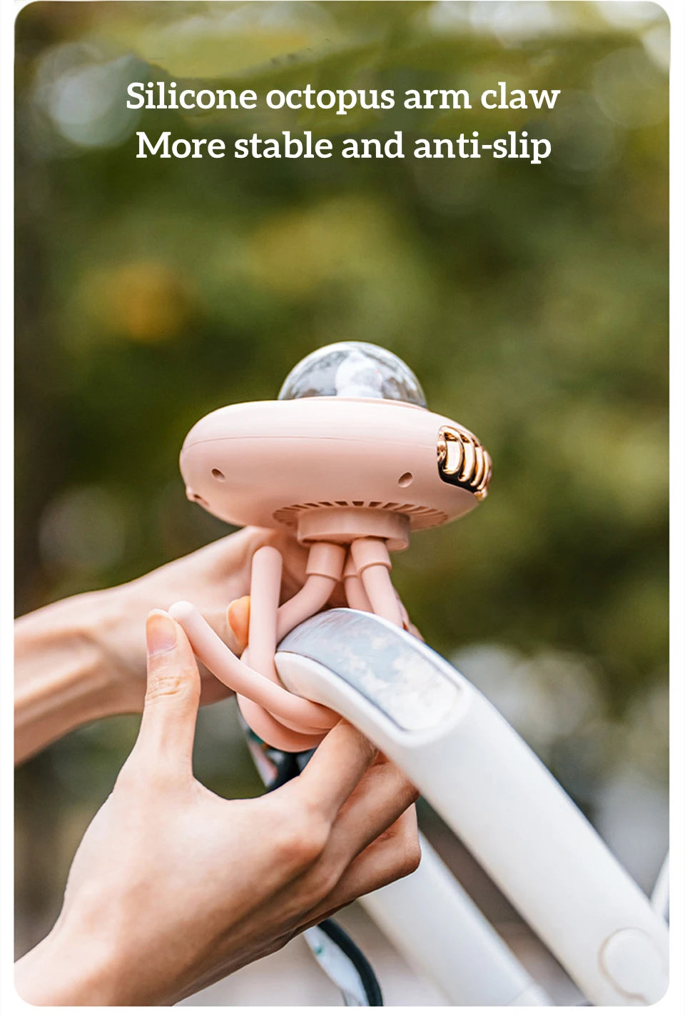 Safe Bladeless Baby Stroller Fan