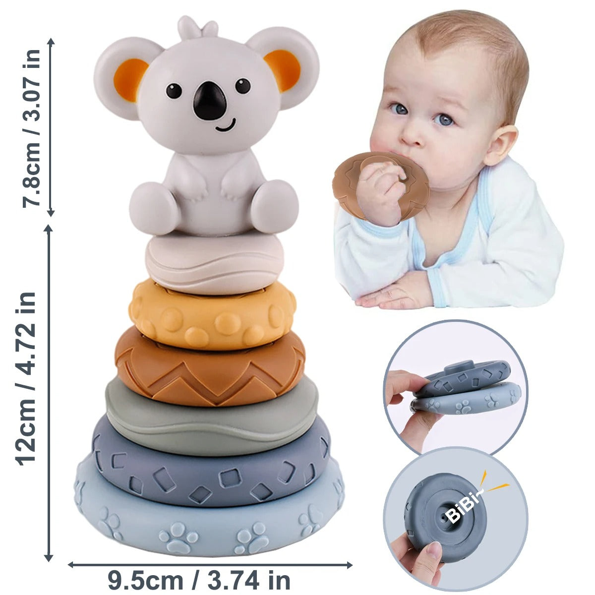 Baby Silicone Building Blocks