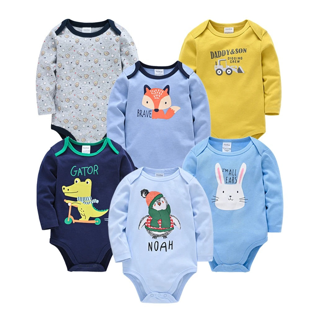 Baby Boys and Girls Bodysuit Set 6 Pieces